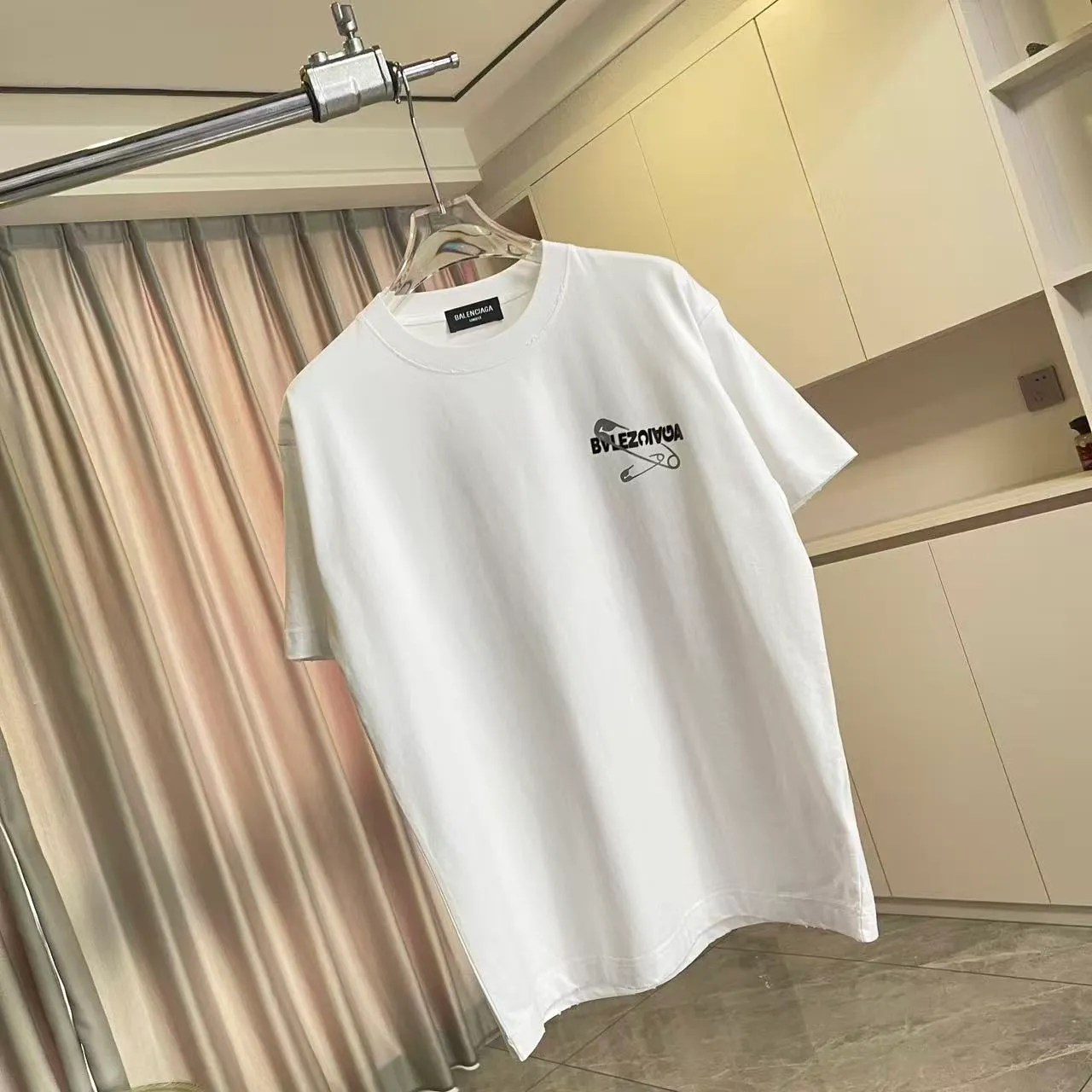 BALENCI*GA 2026 New Arrival logo 320g T Same Style Size：S M L XL XXL ：Black White Gray